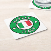 Neapel Italien Rechteckiger Pappuntersetzer (angewinkelt)
