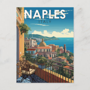Neapel Italien Reise Kunst Vintage Postkarte