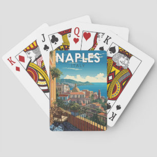 Neapel Italien Reise Kunst Vintage Spielkarten