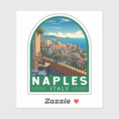 Neapel Italien Reisen Kunst Vintag Aufkleber (Blatt)