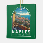 Neapel Italien Reisen Kunst Vintag Keramikornament (Links)