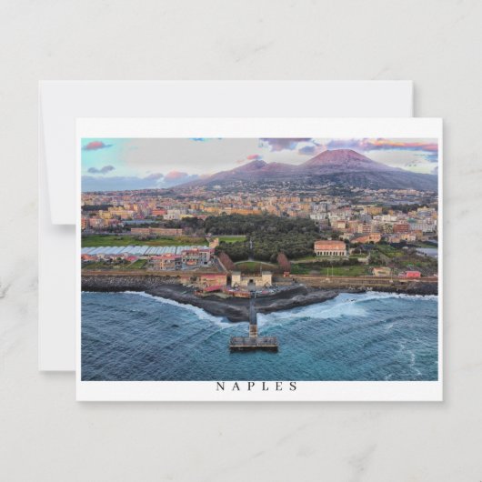 Neapel Italien Saisonkarte Feiertagskarte (Vorderseite)