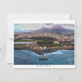 Neapel Italien Saisonkarte Feiertagskarte