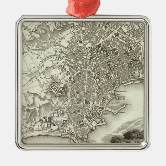 Neapel, Italien Silbernes Ornament (Vorne)