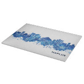 Neapel Italien Skyline Blue Schneidebrett (Ecke)