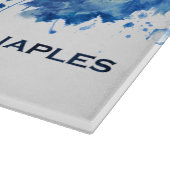 Neapel Italien Skyline Blue Schneidebrett (Ecke)