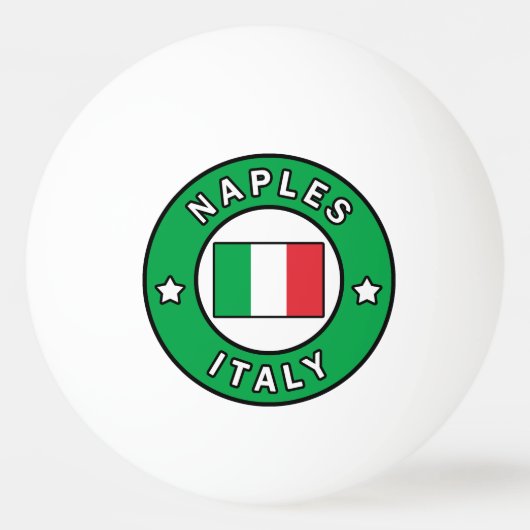 Neapel Italien Tischtennisball (Vorderseite)