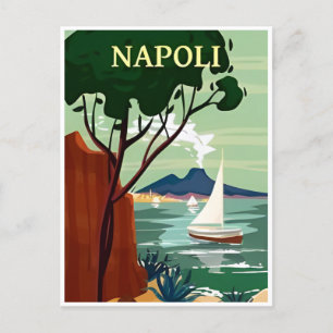 Neapel, Italien Vintage-Reise naples italien europ Postkarte
