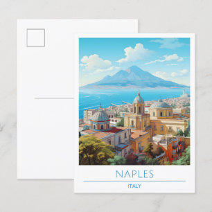 Neapel Italien Vintage Reise Postkarte