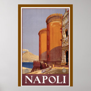 Neapel, Italien Vintage-Reiseposter Poster