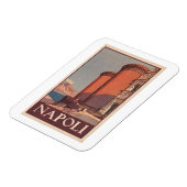 Neapel Italien Vintage Travel Poster Magnet (Linke Seite)