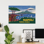 Neapel, italienische Riviera Poster (Heimbüro)