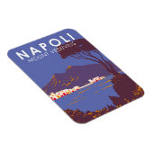 Neapel Monte Vesuvius Reisen Vintag Magnet (Rechte Seite)