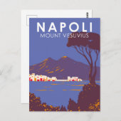 Neapel Monte Vesuvius Reisen Vintag Postkarte (Vorne/Hinten)
