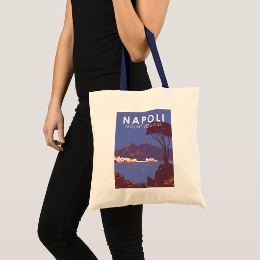 Neapel Monte Vesuvius Reisen Vintag Tragetasche (Vorderseite (Produkt))