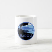 Neapel Monte Vesuvius - Retro Neapel Italien Kaffeetasse (Mittel)