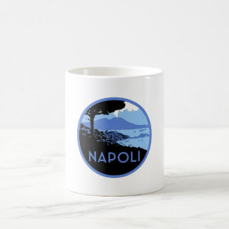 Neapel Monte Vesuvius - Retro Neapel Italien Kaffeetasse