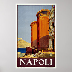 Neapel Napoli Italien - Vintage Reise-Plakate Poster