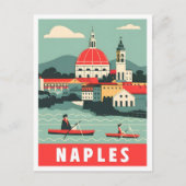 Neapel Neapel Italien Vintage Reise Postkarte (Vorderseite)