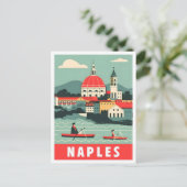 Neapel Neapel Italien Vintage Reise Postkarte (Stehend Vorderseite)