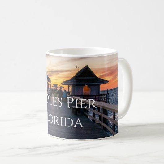 Neapel Pier Florida Beach Kaffeetasse (VorderseiteRechts)
