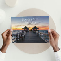 Neapel Pier Florida Postcard