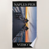 Neapel Pier Florida Urlaub Strandtuch (Vorderseite)