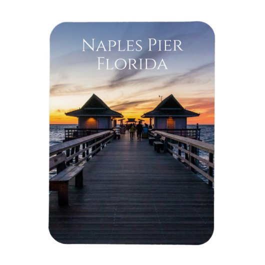 Neapel Pier in Florida Novelty Magnet (Vertikal)