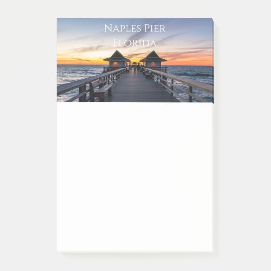 Neapel Pier in Florida Novelty Post-it Klebezettel (Vorderseite)