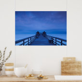 Neapel Pier, morgens Poster (Küche)