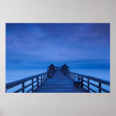 Neapel Pier, morgens Poster (Vorne)