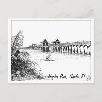 Neapel Pier, Neapel Fl Postkarte