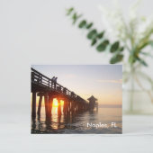 Neapel Pier Postkarte (Stehend Vorderseite)
