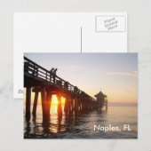 Neapel Pier Postkarte (Vorne/Hinten)