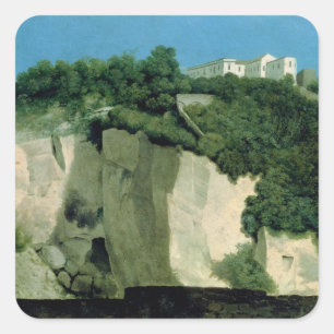 Neapel Quadratischer Aufkleber