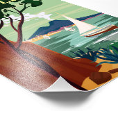 Neapel Retro Travel Poster Italia (Ecke)