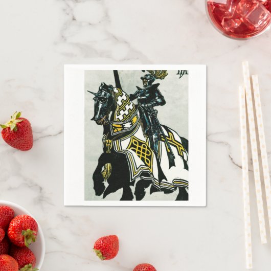 Neapel - Ritter auf dem Pferd Sammlung Serviette (Beispiel)