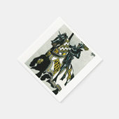 Neapel - Ritter auf dem Pferd Sammlung Serviette (Ecke)