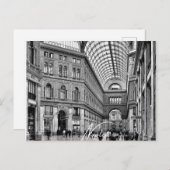 Neapel Schwarz und Weiß (Neapel) Einladungspostkarte (Vorne/Hinten)