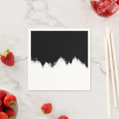 Neapel: Schwarzes und Abstraktes Weißbuch Serviette (Beispiel)