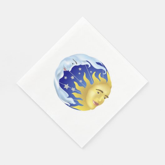 Neapel/Sonne, Mond und Sterne Serviette (Ecke)
