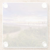 Neapel-Strand Florida Glasuntersetzer (Rückseite)