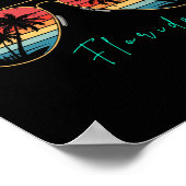 Neapel-Strand Florida Souvenir Surfbrett Poster (Ecke)