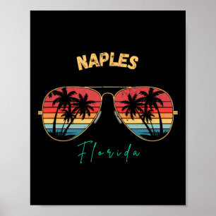 Neapel-Strand Florida Souvenir Surfbrett  Poster