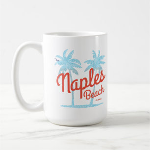 Neapel Strand Florida USA Vintage Korallenart Palm Kaffeetasse