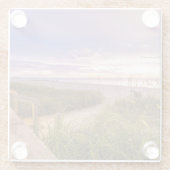 Neapel-Strand-Ufer und ruhiger Ozean | Florida Glasuntersetzer (Rückseite)