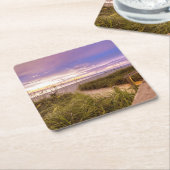 Neapel-Strand-Ufer und ruhiger Ozean | Florida Rechteckiger Pappuntersetzer (angewinkelt)