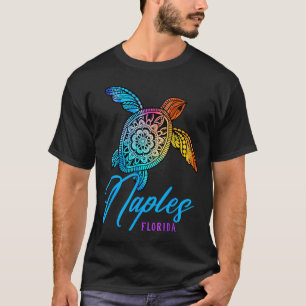 Neapel-Tie-Dye-Meeres-Schildkröte-Florida-Strand-U T-Shirt