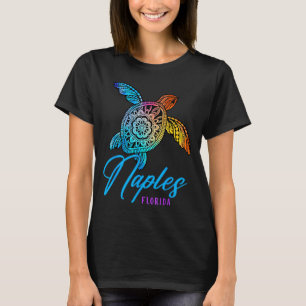 Neapel-Tie-Dye-Seeschildkröte Florida-Strandurlaub T-Shirt