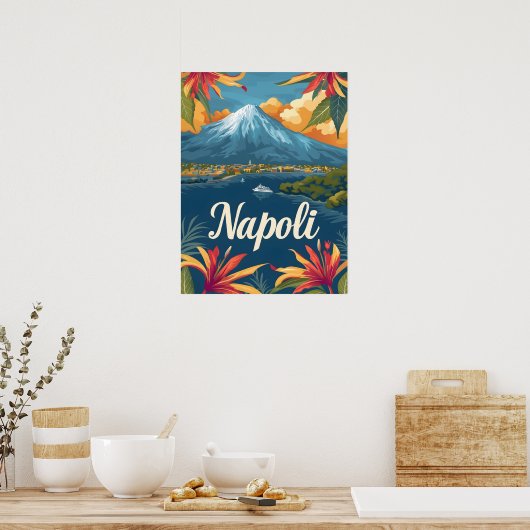 Neapel Vesuvius Poster (Küche)